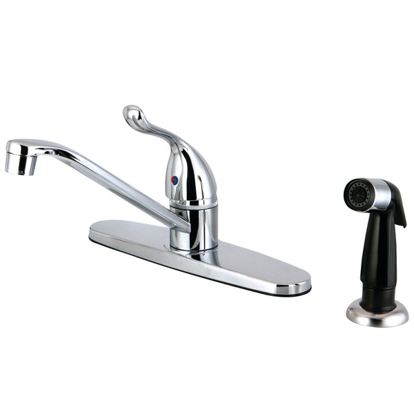 Yosemite FB5571YL Single Handle 8-Inch Centerset Kitchen Faucet with Sprayer FB5571YL